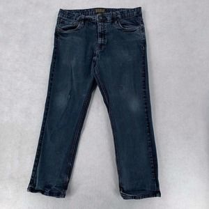 Urban Star Dark Wash Straight Leg Distressed Denim Jean Men's‎ Size 40 x 30